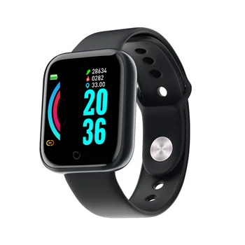 Trozum y68 pametno gledati krvni tlak, srčni utrip pametna zapestnica ip68 vodotesen vodo, fitnes tracker sport smartwatch za moške