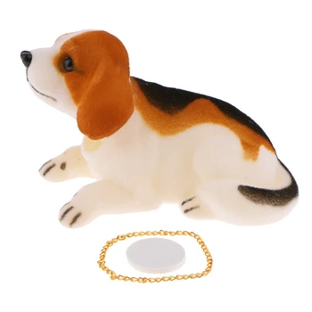 1 Kos Bobbing Glavo, Pes Car Beagle Pes Lutka Tresenje Glave Površno Pes Za Avto Dekoracijo Ornament