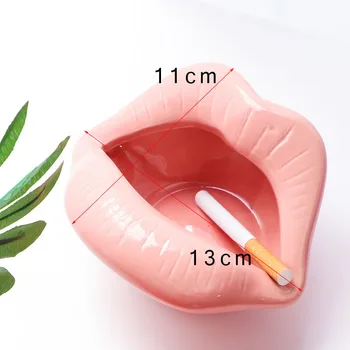 Yefine Lepe Ustnice Keramični Pepelnik Kreativna Zasnova Seksi Usta Planter Cvetlični Lončki Namizno Dekoracijo