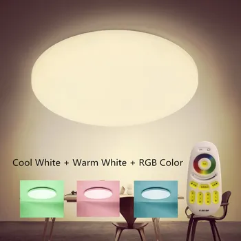 2018 Nove RGB Zatemniti 33W 20 W LED stropna Luč 165-245V moderna Dnevna Soba Posteljo Dinning Kuhinja Foyer Kopel 15 -30 Kvadratnih metrov
