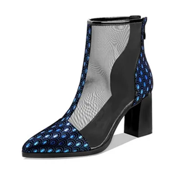 MORAZORA 2020 Jesenski modni škornji debele visokih petah konicami prstov dame čevlji pravega usnja črne barve ženske škornji