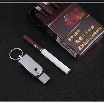 Ultra-tanek USB volfram vžigalnik vžigalnik keychain je varnejši brez baterije