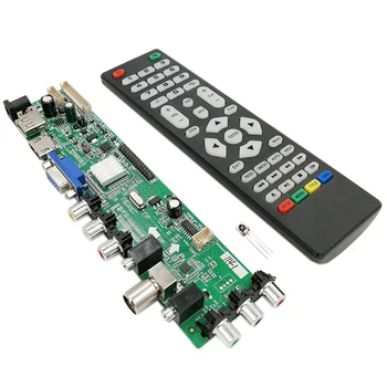 3663 Novega Digitalnega Signala DVB-C, DVB-T2 DVB-T Univerzalni LCD TV Gonilnik Krmilnika Odbor NADGRADNJO 3463A ruske USB LUA63A82