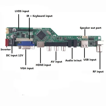 Komplet za LP173WD1(TL)(P3) 1600X900 Zaslon LCD panel LED HDMI USB TV AV remote VGA 40pin LVDS Krmilnik odbor voznik 17.3