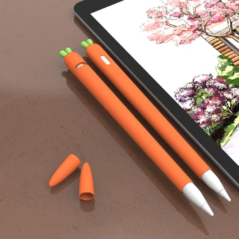 Mehko korenček Silikona Za Apple Svinčnik 1 2 Primera Združljiv Za iPad Tablični Dotik, Pisalo Zaščitni Rokav Pokrov