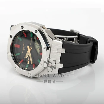 3. Generacije GA2100 Gume Watch Trak GA2110 Watchband iz Nerjavečega Jekla Rezilo za Casio G-Shock SS-2100 Mens Watch Dodatki