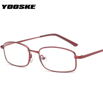 YOOSKE Anti-modra svetloba Obravnavi Očala Ženske Moški Matel Okvir Daljnovidnost Presbyopia Recept Očala +1.0 1.5 2.5 binkoštni polje