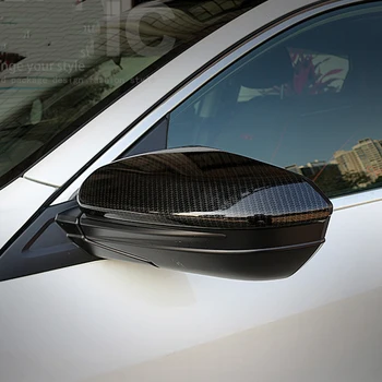 Ogljikovih vlaken Avto Vzvratno Ogledalo Zajema Lupini Rearview Mirror Rob Varovala Kritje Za Honda Civic 10. 2016 2017 2018 Dodatki