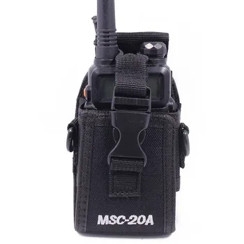 MSC-20A Najlon Walkie Talkie torbica za Nosilec Za dvosmerni Radijski UV-5R Serije UV-82 BF-666S 777S 888S Baofeng Radio Primeru Kubura