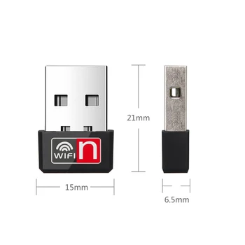 Nano Velikosti WIFI Brezžični USB Adapter N150 Omrežja WLAN Kartico Podporo Windows, MAC OS Liunx