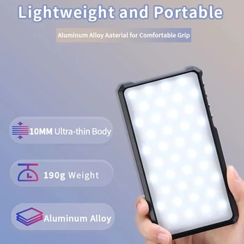 VIJIM VL-3 Prenosne RGB LED Video Luč Fotografija Fill Light 3000K-6500K CRI95+ Zatemniti 6 Svetlobnih učinkov, Načini
