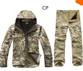 Prikrivanje, lovska oblačila, kožo morskega Psa, soft shell lurker tad v 4.0 prostem taktične vojaške runo suknjič + enotne obleke hlače