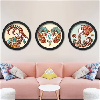 Okrogli okvir za sliko krog foto okvirjem fotografije dekoracijo sten sliko kombinacija Stensko slikarstvo Meri Umetnosti phot Decora