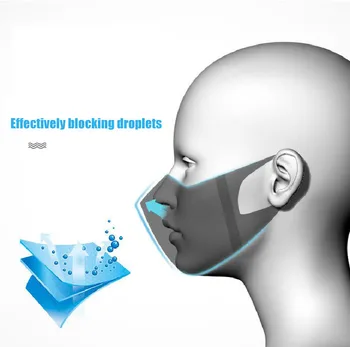 10/50/100/200pcs 3d Razpoložljivi Masko 3-slojni Filter Usta Masko Respirator Non-woven Anti-prah Bela Odraslih Usta Masko