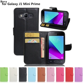 Retro usnja Flip Case za Samsung Galaxy J1 Mini Prime Zaščitni Pokrov Denarja, reže Magnetne Sponke Kubura