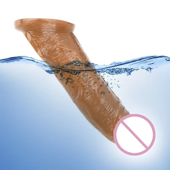 IKOKY Realističen Penis Kondom Tulec Zamudo Igrača Razširitev Penis Rokav Extender Spolnih Igrač Za Moške Gay Širitve Kurac Enlarger