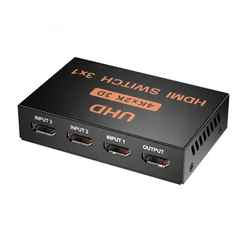 3 V 1 HDMI je združljiv Razdelilno Stikalo Ac Preklopnik 4K Ultra Hd Hdcp 3D Hdr Z Remote, HDMI je združljiv Stikalo Preklopnik