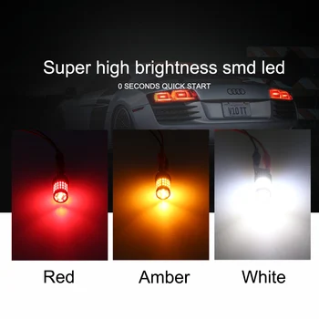 ANMINGPU 2x Signalna luč T20 LED W21/5W 7443 Led Žarnice za Avto Zavore Vzvratno Parkiranje Varnostne Svetilke 7440 Led W21W WY21W Vključite Opozorilne Luči