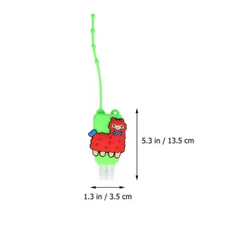 4Pcs 30ML Mini Sanitizer Gel Držalo se lahko ponovno polnijo Strani Gel Razpršilnik Z Keychain Mini Razkuževanje Držalo Za Otroke Šoli