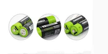 4PCS ZNTER 1,5 V 1700mAh AA polnilne baterije AA litij-polimer baterije z USB kablom