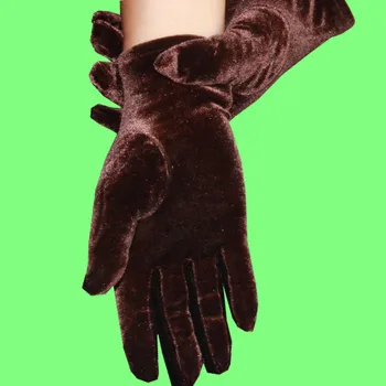 10pc / Veliko Lady ženske žamet pleuche kratke rokavice brezplačna dostava na debelo