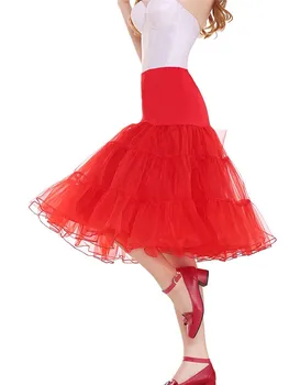 Kratek Organza Petticoat Crinoline Letnik Poroka Poročni Petticoat za Poročne Obleke Underskirt Rockabilly Tutu