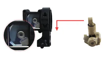 Taktično vidika ustrezne standardne Picatinny tirnice 20 mm, puško področje Kota Očeh