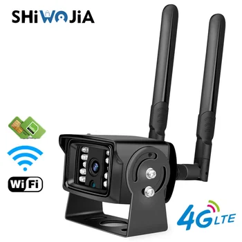SHIWOJIA 1080P Full HD IP Kamera, Wifi 4G Kartice SIM IP66 Nepremočljiva Kovinsko Ohišje, CCTV Varnostne Kamere SD Kartico v Režo Varnostne Kamere
