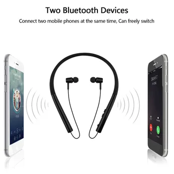 Bluetooth Slušalke Brezžične Stereo Sweatproof Čepkov z Mikrofonom za iPhone X 9 Plus 8 7 6 Samsung S9 Plus S8 S7 za Tek, Telovadba