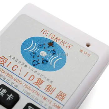 English ver Ročni 125Khz-13.56 MHZ 5 frekvenco (RFID) Duplicator/kopirni stroj Pisatelj+T5577/em4305 kartice oznako +IC(UID) kartica+NFC ključ