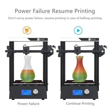 JGMAKER Čarobno 3D Tiskalnik Nadaljevanje Power Off Tiskanje Žarilno zmanjka Odkrivanje Visoko Natančnost Impresora 3D Tiskalnik FDM i3 Diy Kit