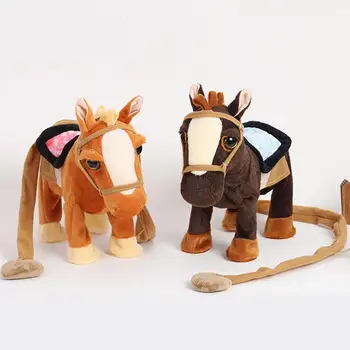 10palčni Električni Plišastih Petje, Hoja Konja, Ponija Simulirani Inteligentni Otroci Igrače Hoja Interaktivne igrače darilo za otroke