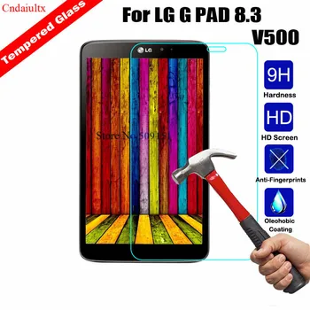 2 X STEKLO, Kaljeno Steklo Za LG G PAD 8.3 V500 Tablet Screen Protector Film 9H 0,3 M 2.5 D Celoten Zaslon pokrov Zaščitni film