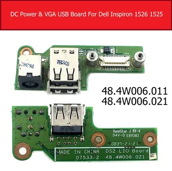 DC Power & VGA USB Priključek Odbor Za Dell Inspiron 1525 1526 Na Moči Vrat odbor 48.4W006.011 48.4W006.021 07533-2 48.4W032.021