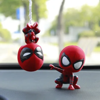 Disney Marvel Q različica Spider Man Junak ekspedicijo trebuhu navzdol plezalna vrv lutka ročno izdelani okraski