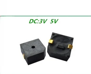 SMD zumer SMD aktivno zumer 3V 5V HN9650B velikost 9.6*9.6*5 mm
