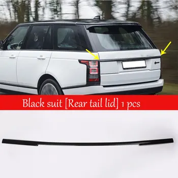 Gloss Črna ABS Avto Zadaj Rep Prtljažnik Vrata Dekoracijo Trakov Trim Za Land Rover Range Rover Vogue L405 2013-2017 Avto-Styling