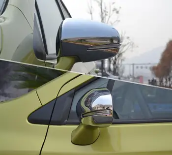 ABS Chrome Avto palice pogled od zadaj Rearview Strani stekla, Ogledala Pokrov okraskov okvir Za Suzuki S-cross scross SX4 2016 2017