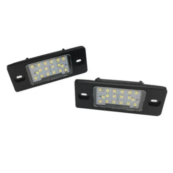 2x Bela 18SMD 12V LED Tablice Luči Svetilke Nastavite Sklopi za Porsche Cayenne 955 957 za Touareg Mk1 Tiguan