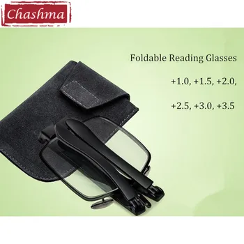 Chashma Patenta, Modela Kitajske blagovne Znamke Očala Zložljive Obravnavi Očala Žensk in Moških Zložljiv Mini Obravnavi Očala z ohišjem