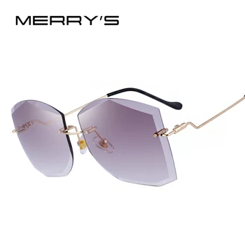 MERRYS DESIGN Ženske Klasičnih Rimless sončna Očala Gradient Objektiv UV Zaščito S6280