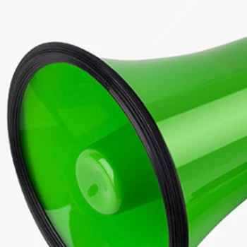 Zelena Ročni Visoko tonski zvočnik Prenosni Snemanje Megafon za Širjenje Megafon