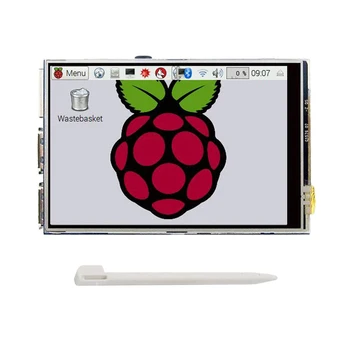 Raspberry Pi 4, Zaslon na Dotik, 3,5-palčni Zaslon 480*320 TFT LCD Zaslon z Akril Primeru Ohišje za Raspberry Pi 4 Moddel B