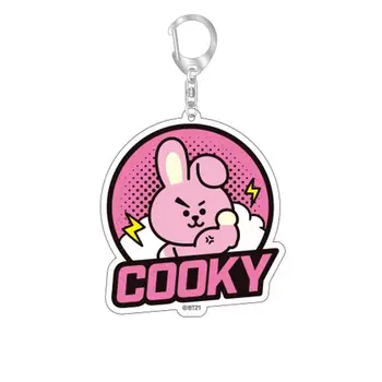 Cooky Mang Koya RJ TATA Shooky Keychain Žensk in Moških Ključnih Verige Cute Anime Risanke Otroci Key Ring Darilo