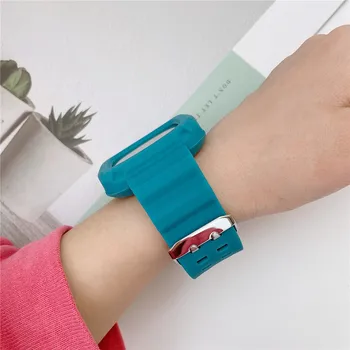Za Fitbit Obratno 3/Občutek Watchband Set Iz Silikona, Preprosta Modna Zapestnica + Okvir Fantje/Dekleta Šport Zamenljive Trajne Trak Primeru