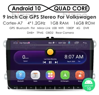 Avto Multimedijski predvajalnik 2Din Android Avto GPS Za VW/Volkswagen/Golf/Polo/Tiguan/Passat/b7/b6/SEDEŽ/leon/Škoda/Octavia Radio Nav DAB
