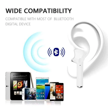 I7s TWS Mini Brezžična Bluetooth slušalke Stereo Čepkov Slušalke S Polnjenjem Polje Mic za Vse Pametne telefone