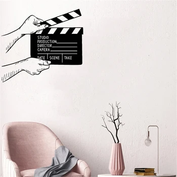 Stenske Nalepke Film Clapperboard Vinilna Kino Dekor Filmmaking Film Film Stenske Freske Odstranljive Nalepke Clapperboard