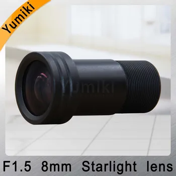 Yumiki M12 CCTV 3MP 8 mm objektiv F1.5 Goriščno razdaljo 8 mm Senzor 1/2.5