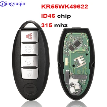 Jingyuqin Smart Remote Key Primeru Kritje Za NISSAN Altima Teana Maxima Infiniti G25 G35 G37 Q60 FX35 FX37 QX70 FX50 ID46 315MHZ